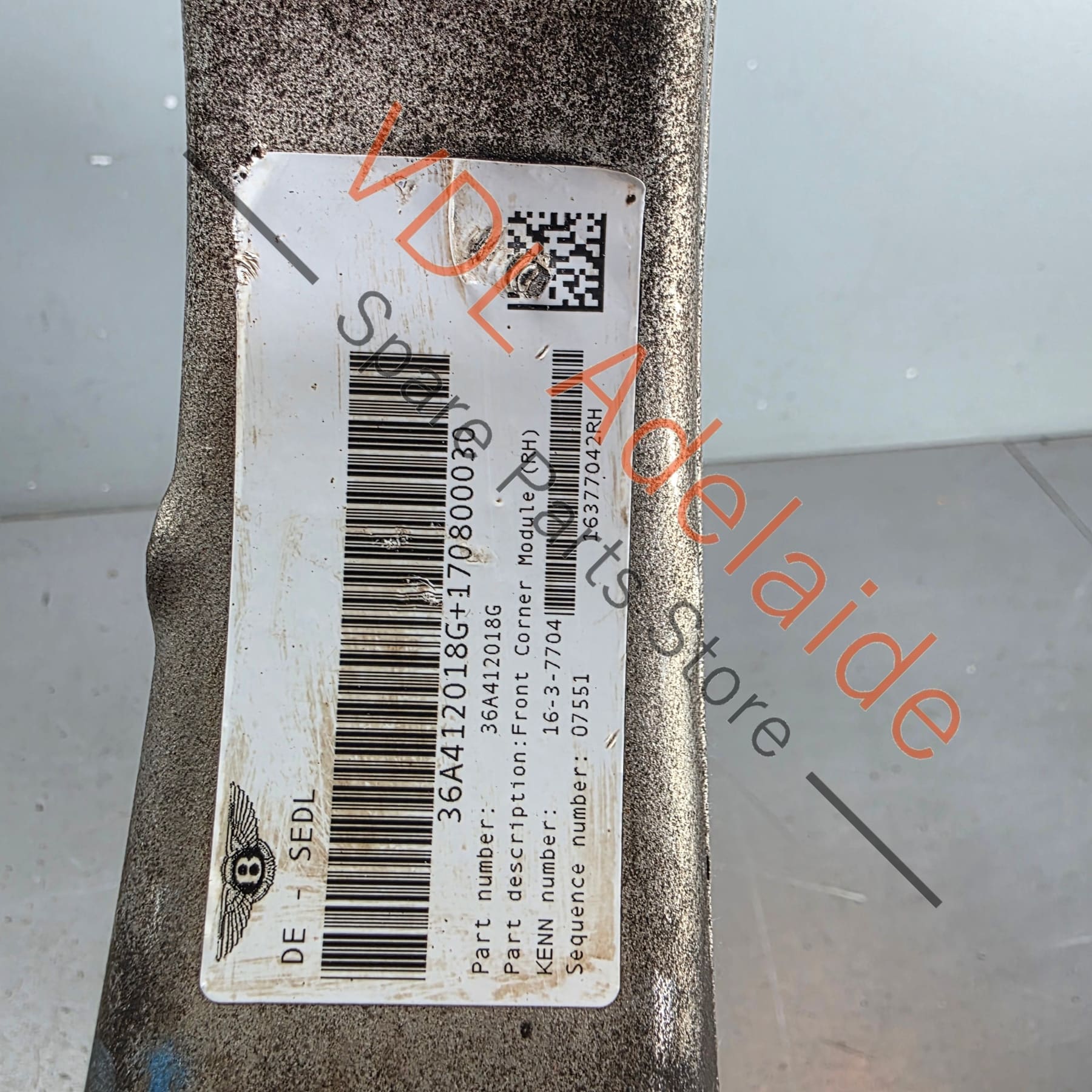 4M0407254L 4M0407560A  Bentley Bentayga Front Right Suspension Knuckle 4M0407254L