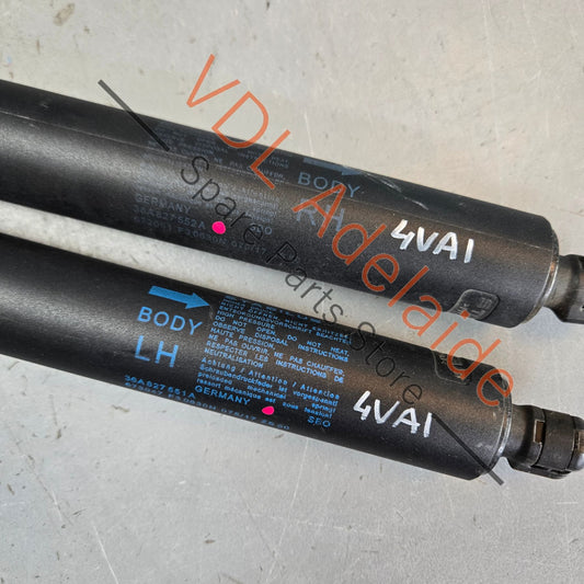 36A827551A   Bentley Bentayga Boot Strut Set Pair 36A827551A 36A827552A