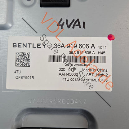 36A919606A    Bentley Bentayga Radio Touch Screen Display Panel 36A919606A