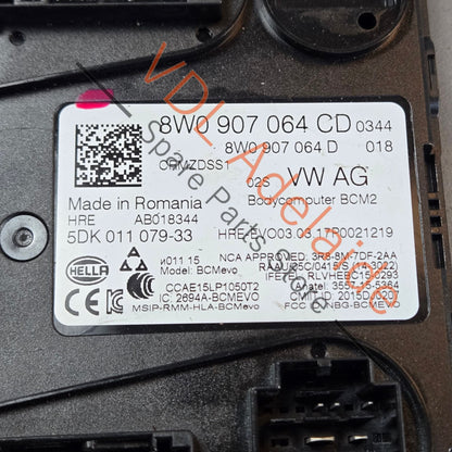 8W0907064CD 8W0907064FD   Bentley Bentayga BCM2 Body Control Module 8W0907064DB