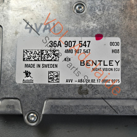 36A907547    Bentley Bentayga Night Vision Control Module 36A907547