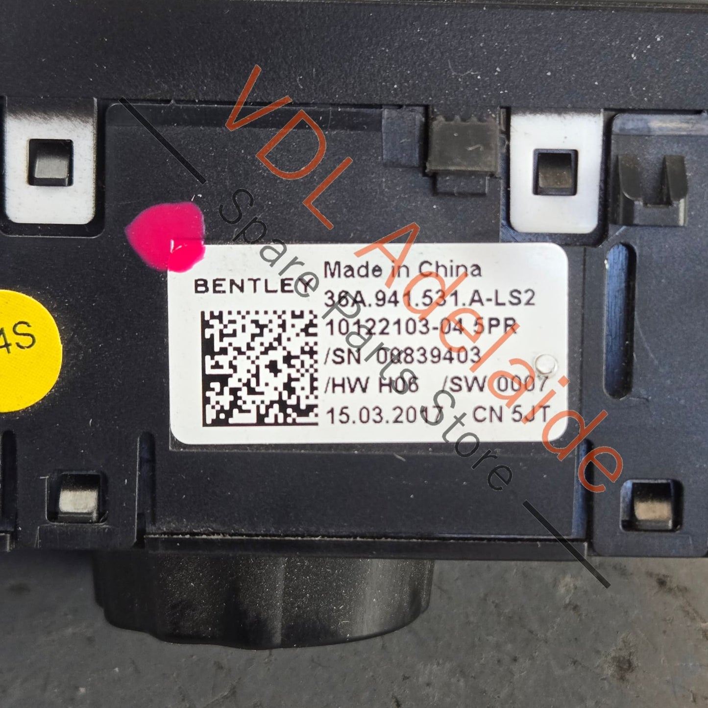 36A941531A    Bentley Bentayga Driving Light Headlight Switch 36A941531A