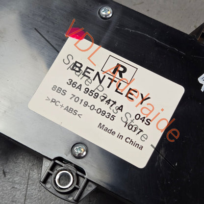 36A959747A    Bentley Bentayga Left Seat Adjustment Switch 36A959747A