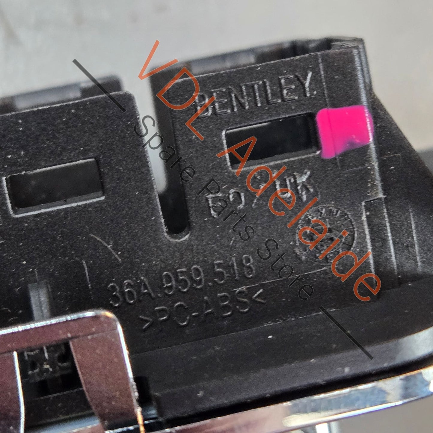 36A959518 36A858523A   Bentley Bentayga Passenger Door Switch Trim Chrome 36A959518 36A858523A