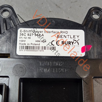 36C927342A    Bentley Bentayga Centre Console Shifter Surround Trim 36A927342A
