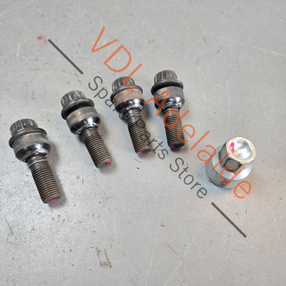 36A698137    Bentley Bentayga Set of Wheel Nut Locks Porsche Cayenne Audi Q7 36A698137