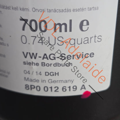 8P0012619A    Bentley Bentayga Emergency Flat Tyre Puncture Sealant 8P0012619A 700ml