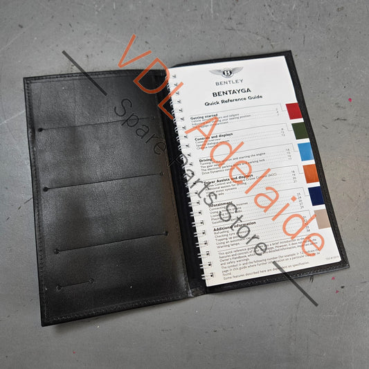 36A012719AB    Bentley Bentayga Owners Book Quick Reference Guide Operating Instructions 36A012719AB