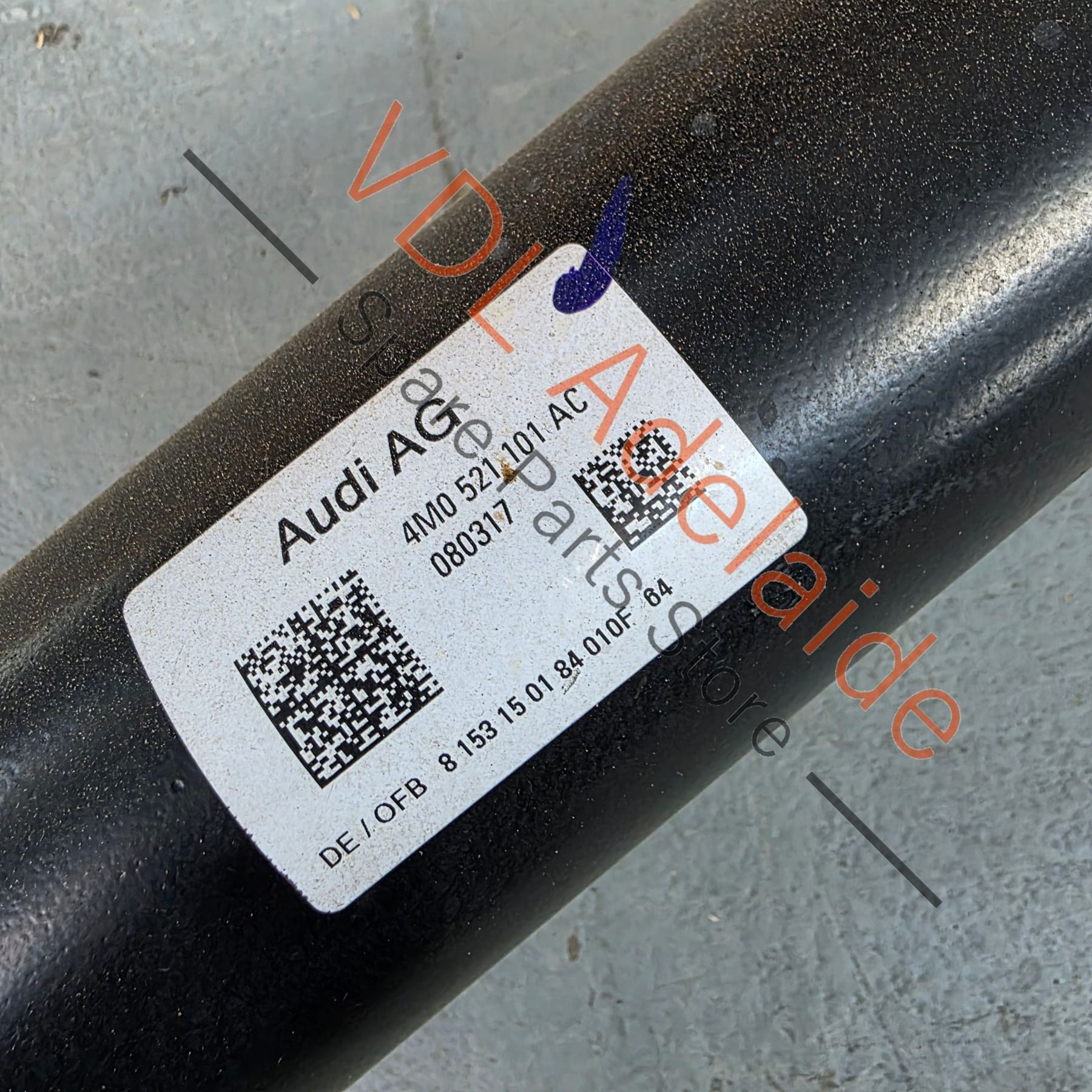 4M0521101AC    Audi SQ7 Bentley Bentayga Propeller Cardan Tail Shaft 4M0521101AC