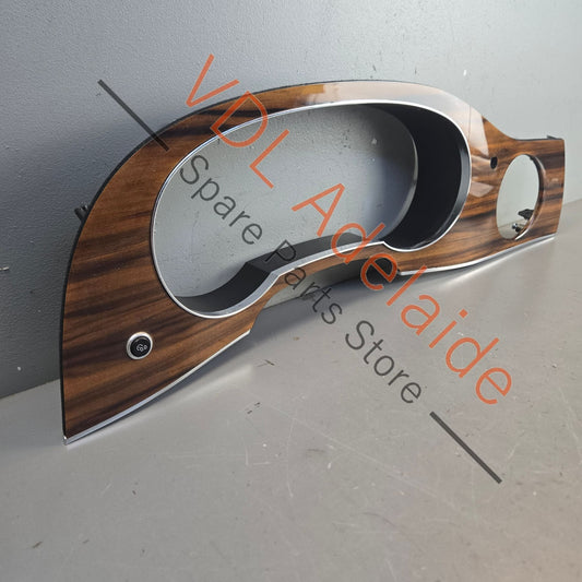 36C857054B    Bentley Bentayga Instrument Trim Dash Wood Liquid Amber Veneered Dashboard Interior 36C857054B