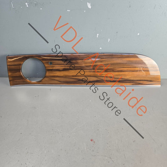 36C857053B    Bentley Bentayga Passenger Glovebox Trim Dash Wood Liquid Amber Veneered Interior 36C857053B
