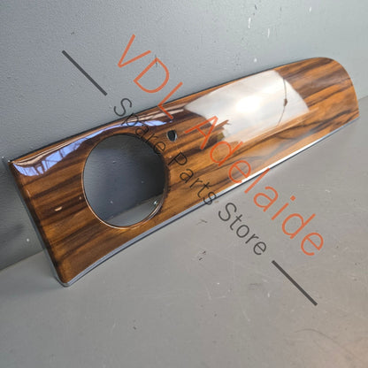 36C857053B    Bentley Bentayga Passenger Glovebox Trim Dash Wood Liquid Amber Veneered Interior 36C857053B
