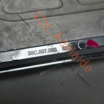 36C857053B    Bentley Bentayga Passenger Glovebox Trim Dash Wood Liquid Amber Veneered Interior 36C857053B