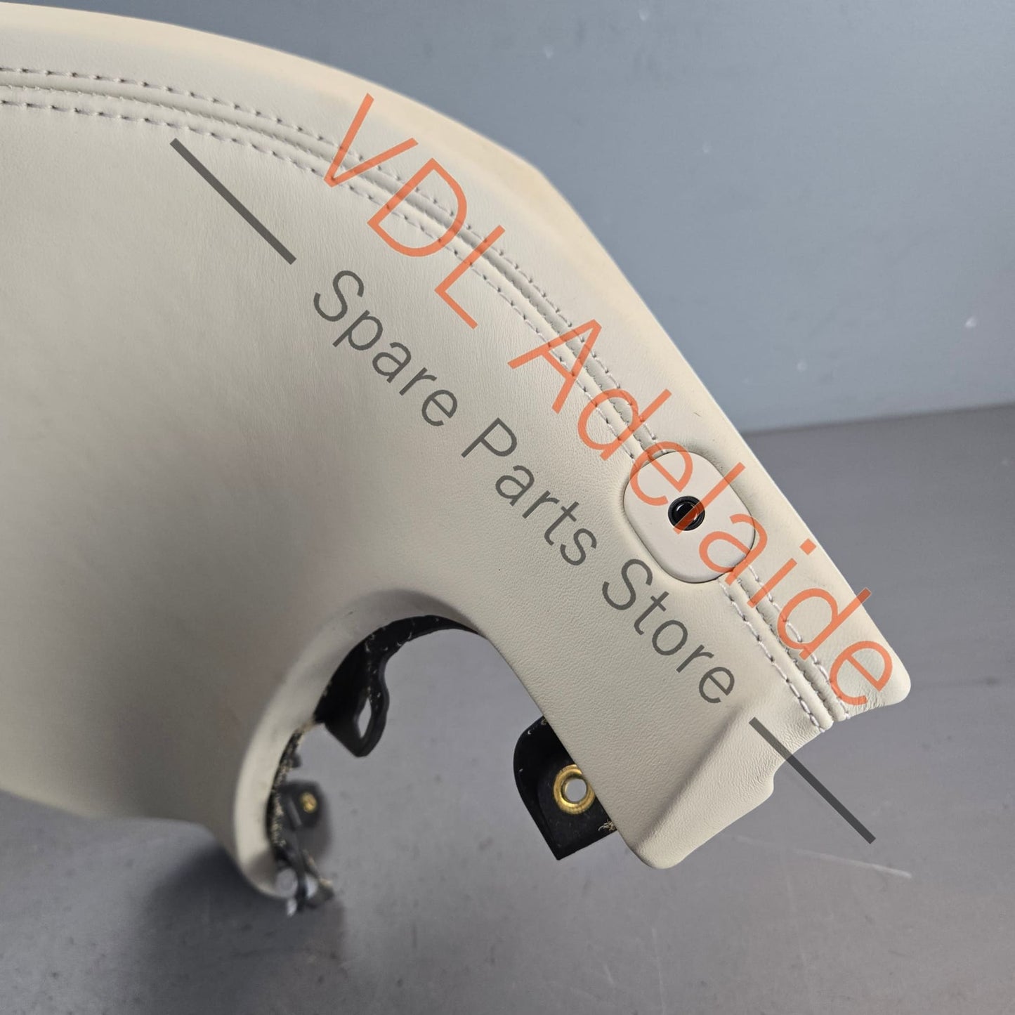 36C868116    Bentley Bentayga Right Side Drivers Lower Dashboard Trim Linen Leather 36C868116
