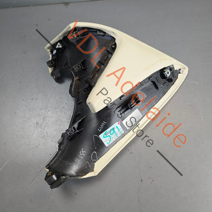 36C868116    Bentley Bentayga Right Side Drivers Lower Dashboard Trim Linen Leather 36C868116