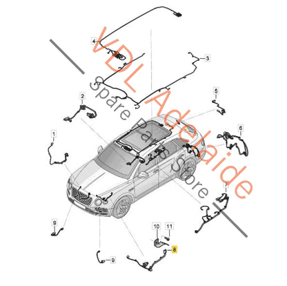 4M0971769A    Bentley Bentayga ZF Gearbox Wiring Harness Cable 4M09711769A