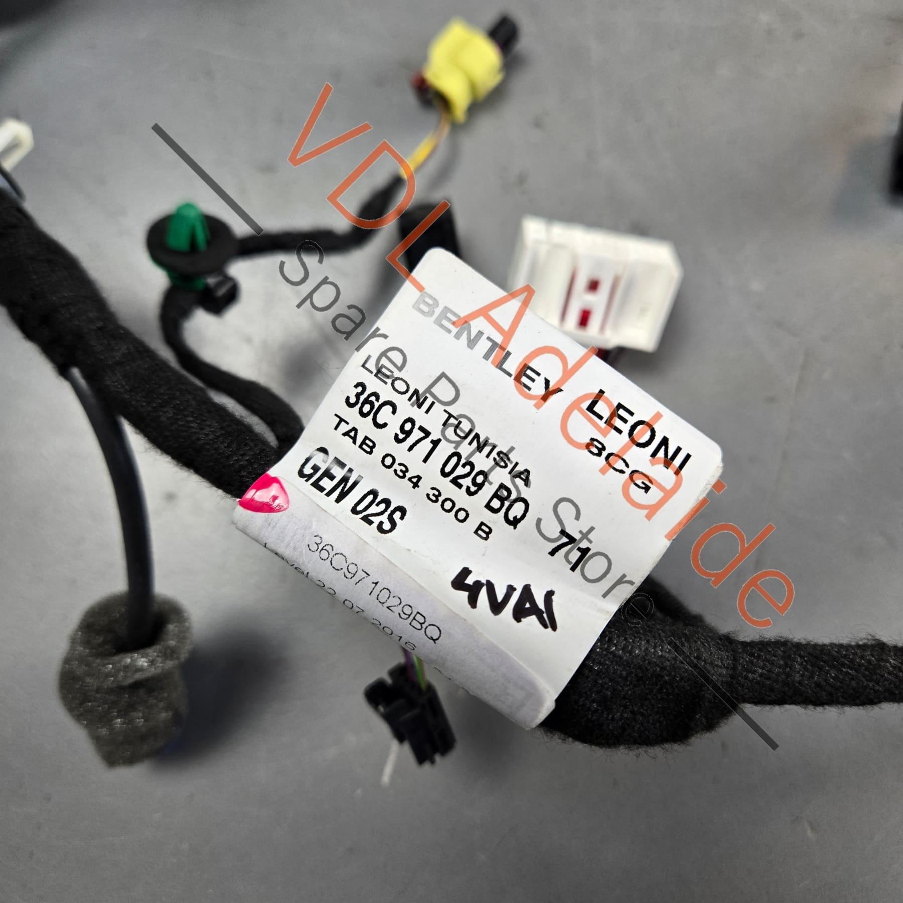 36C971029BQ 36C971029CR   Bentley Bentayga Front Passenger Door Wiring Harness Cable 36C971029BQ 36C971029CR