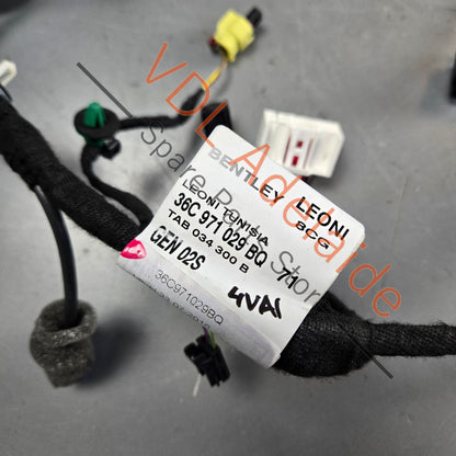 36C971029BQ 36C971029CR   Bentley Bentayga Front Passenger Door Wiring Harness Cable 36C971029BQ 36C971029CR