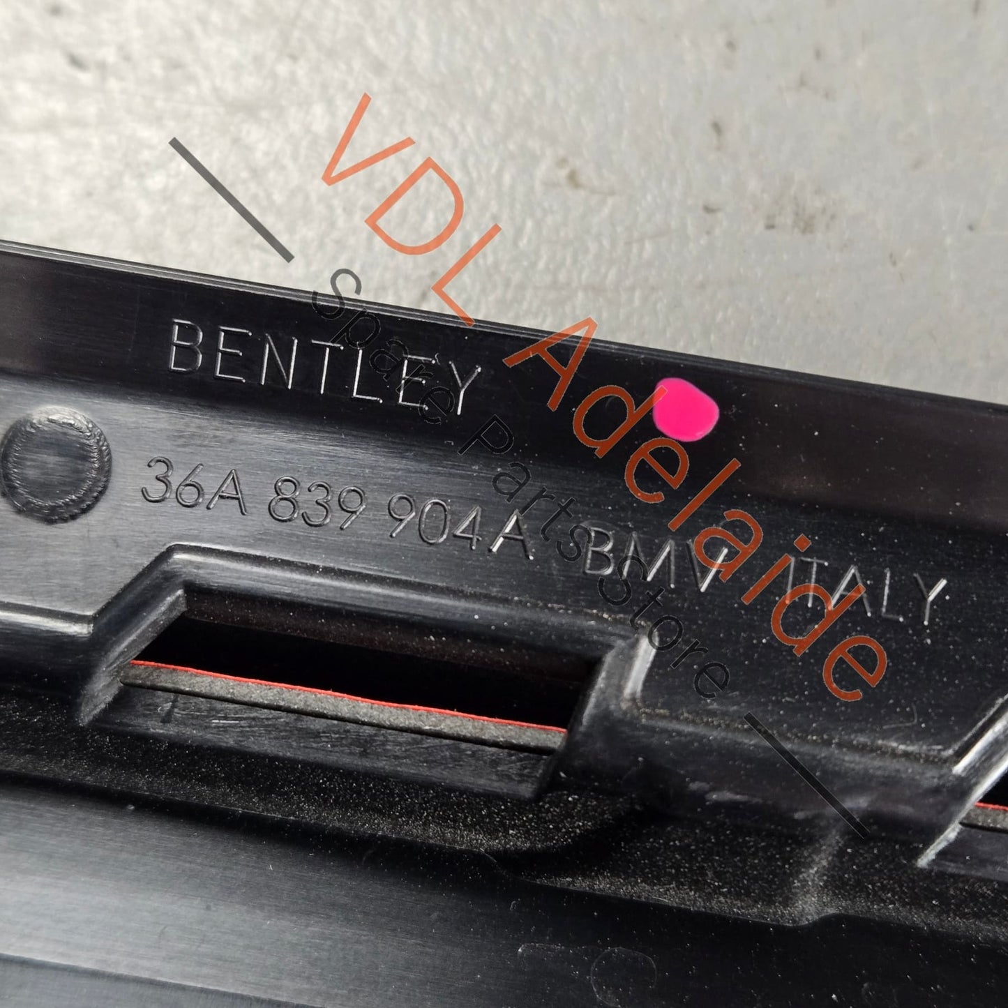 36A839904A    Bentley Bentayga Exterior C Pillar Trim Gloss Black 36A839904A Rear Right