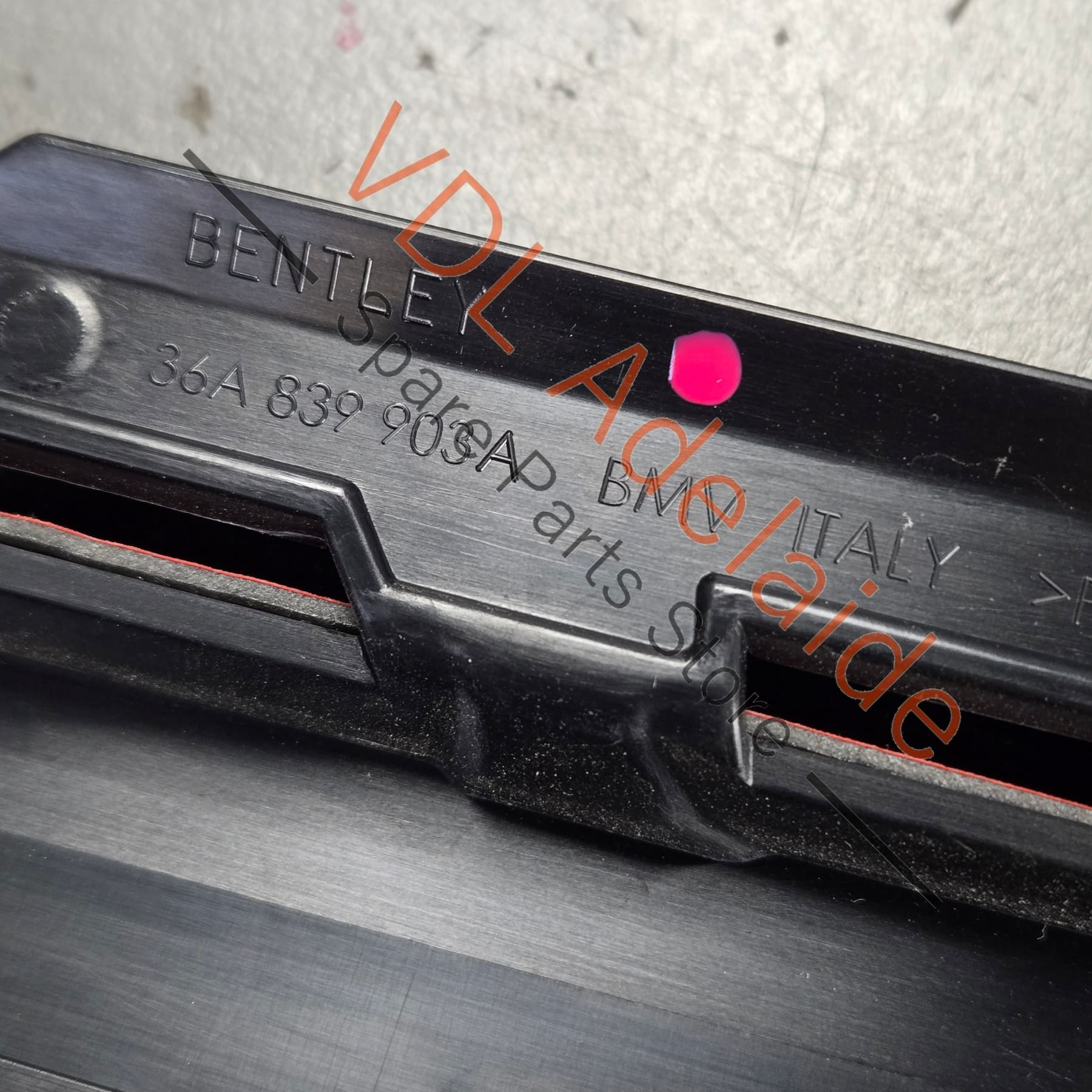 36A839903A    Bentley Bentayga Exterior C Pillar Trim Gloss Black 36A839903A Rear Left