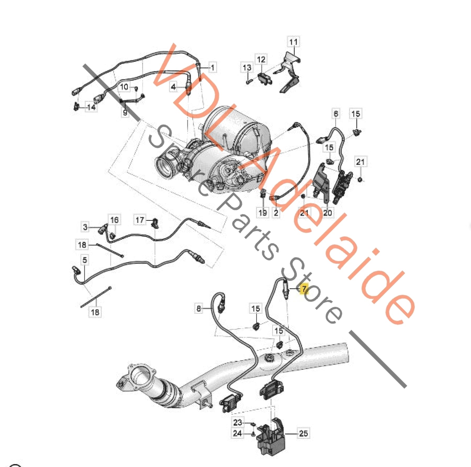 4M0907807G 4M0907807AL   Audi VW Bentley Exhaust NOx Sensor 4M0907807G 4M0907807AL GENUINE OEM