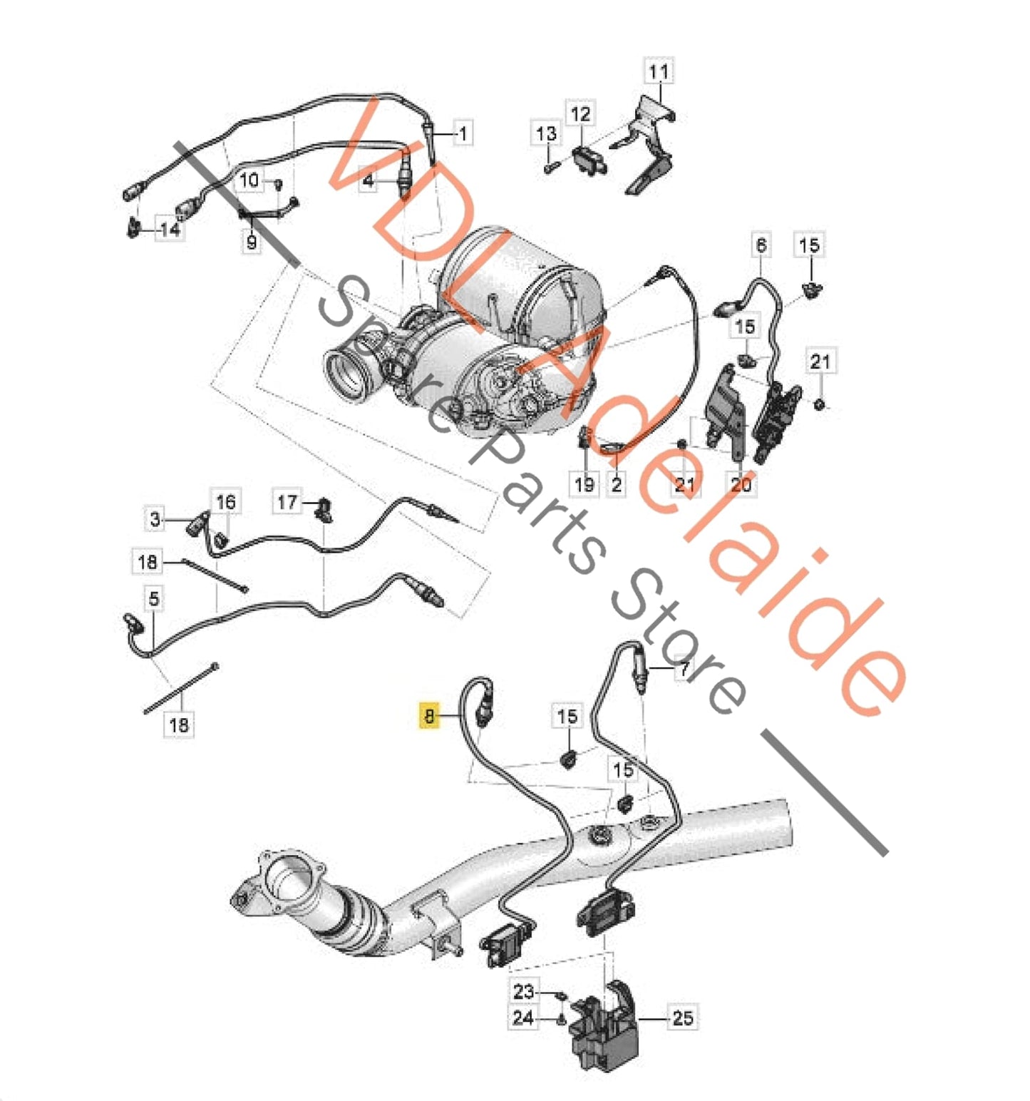 4M0906261C 4M0906261N 4M0906261F 4M0906261J Audi VW Bentley Exhaust Particle Sensor 4M0906261N 4M0906261C GENUINE OEM