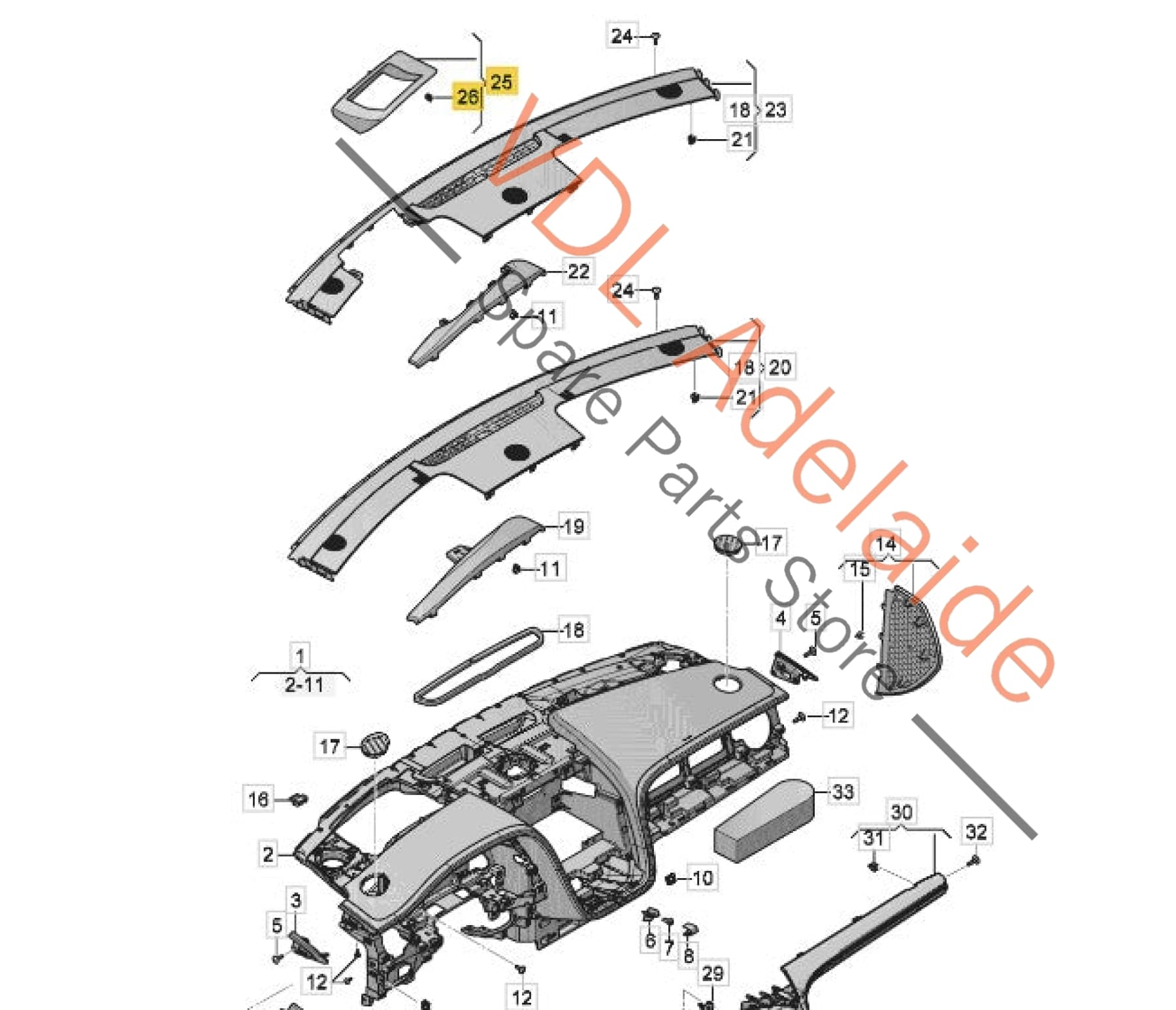 36C857161B 36C857717   Bentley Bentayga Dash Top Trim for HUD Heads Up Display 36C857161B