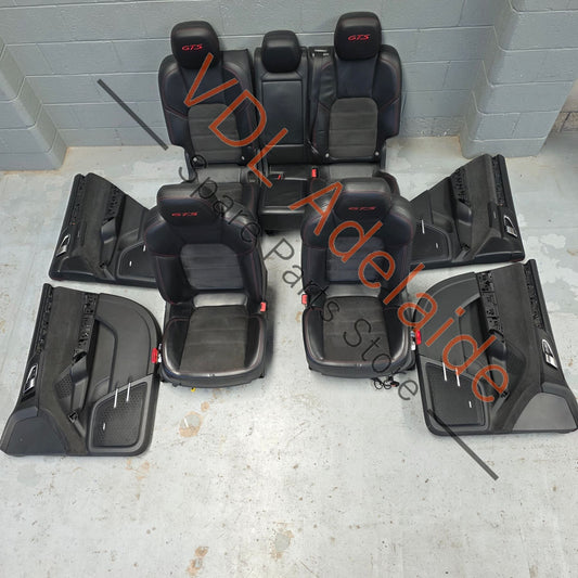 Porsche Cayenne 958 GTS Interior Set of Alcantara Seats & Door Cards