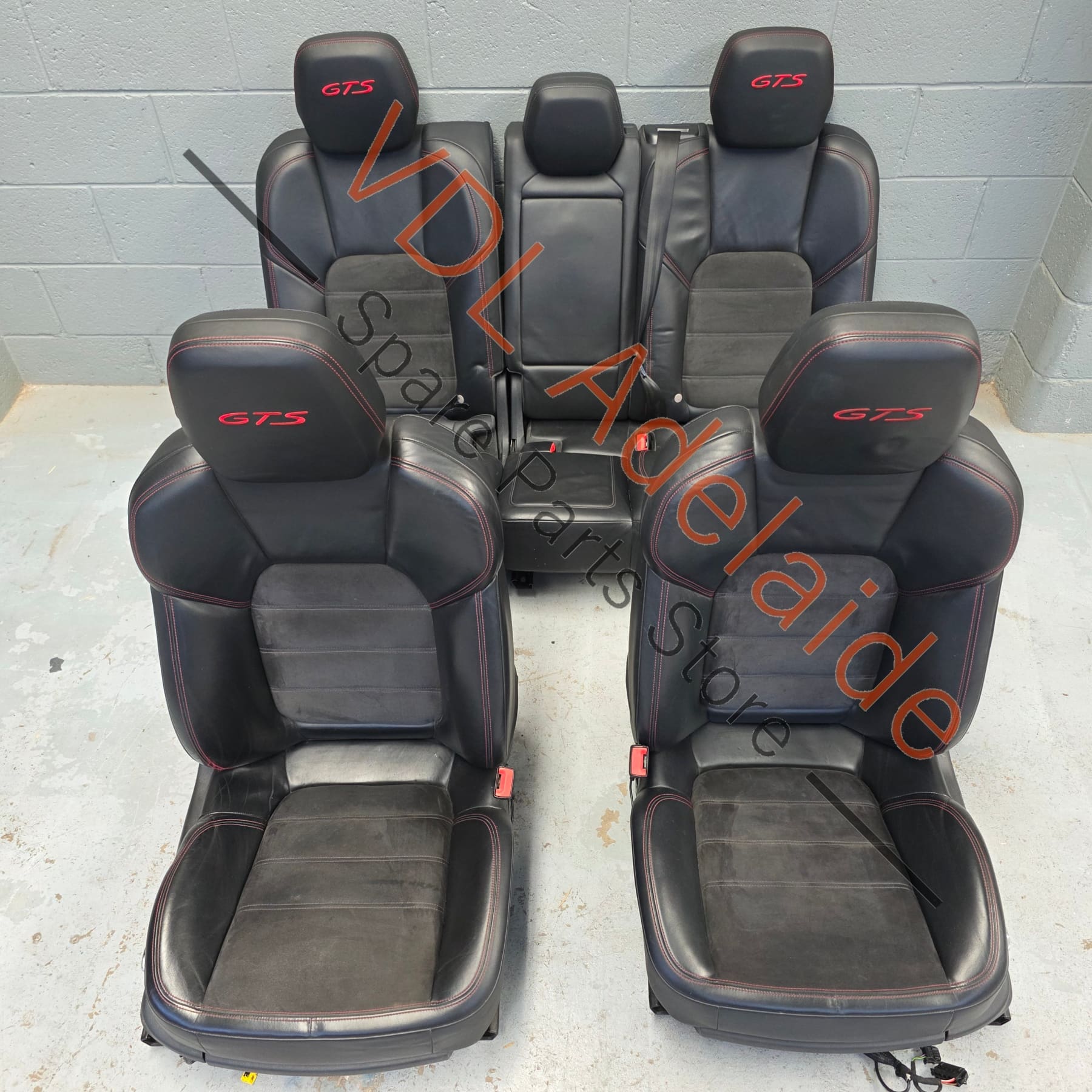 Porsche Cayenne 958 GTS Interior Set of Alcantara Seats & Door Cards