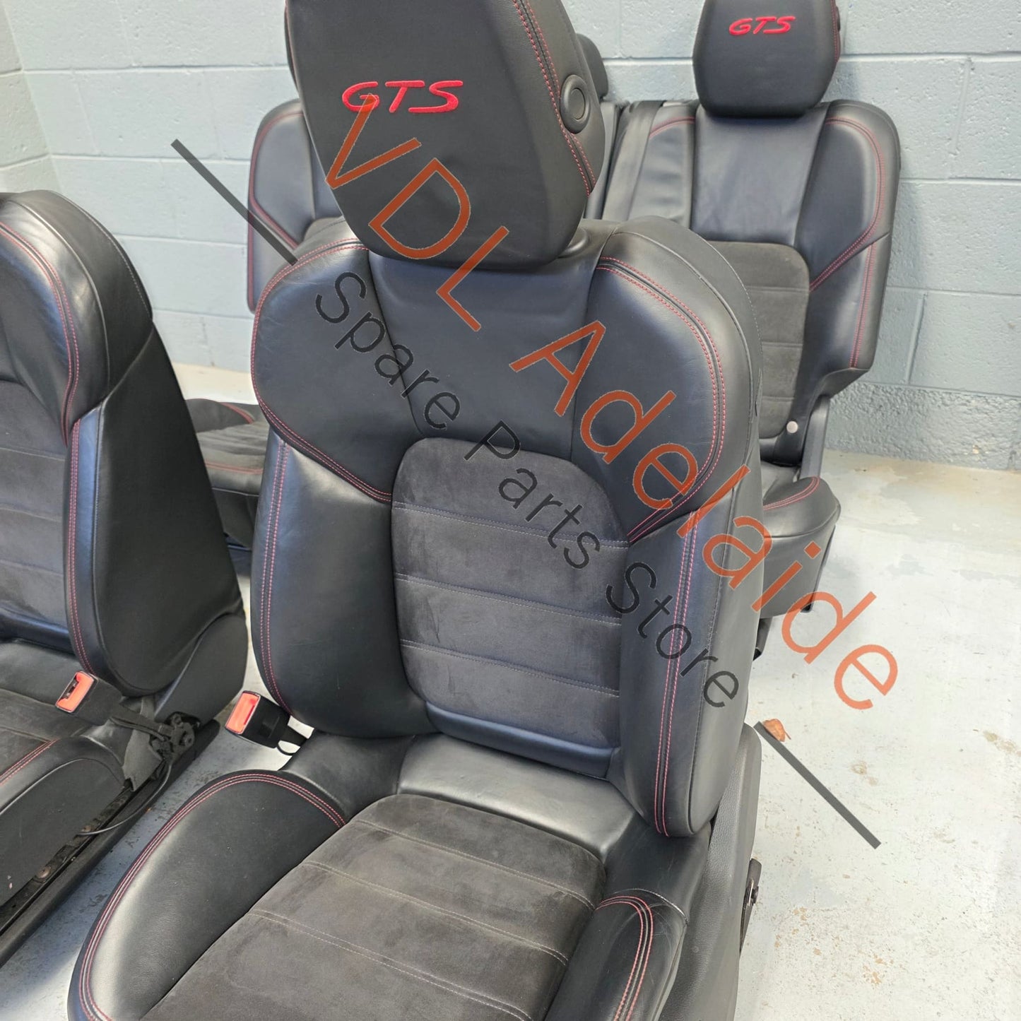 Porsche Cayenne 958 GTS Interior Set of Alcantara Seats & Door Cards