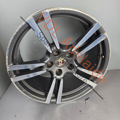 7P5601025M 95836214202   Porsche Cayenne Q7 Touareg 21in x 10in Alloy Wheel Turbo Design 7P5601025M 95836214202 #01