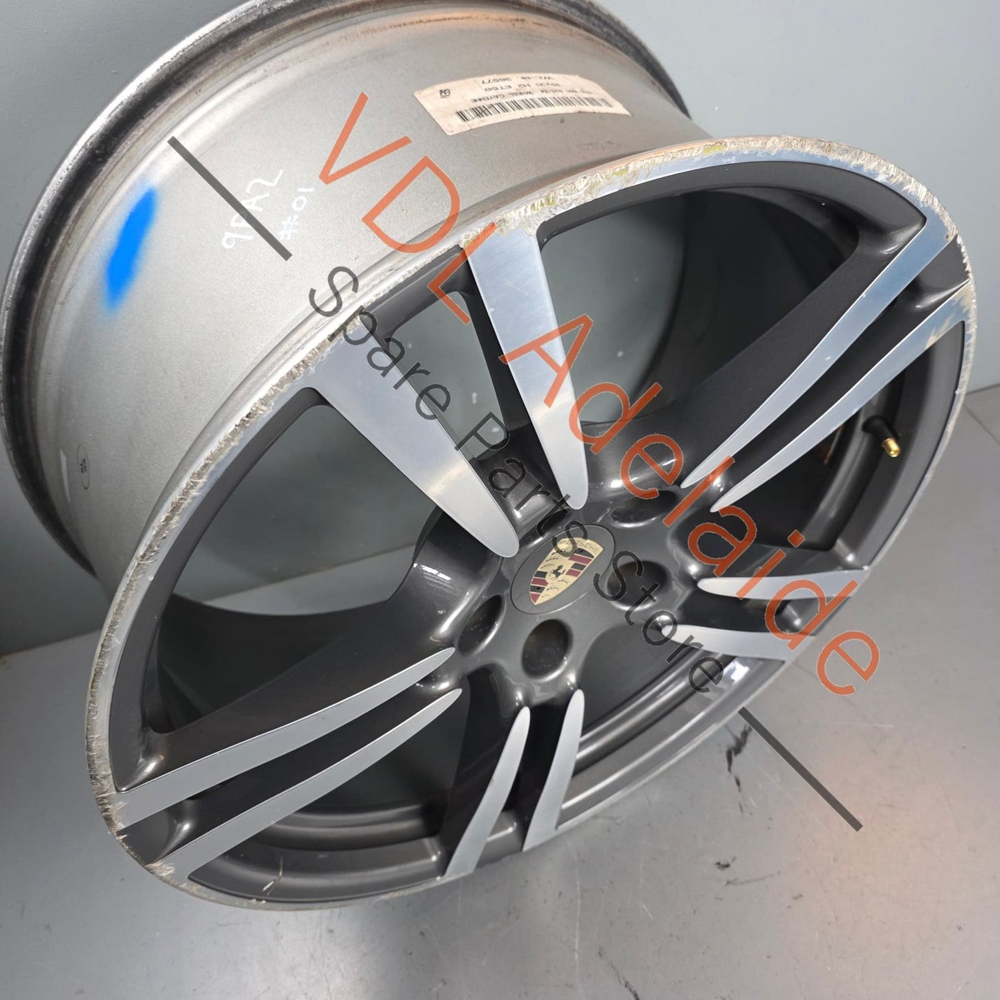 7P5601025M 95836214202   Porsche Cayenne Q7 Touareg 21in x 10in Alloy Wheel Turbo Design 7P5601025M 95836214202 #01