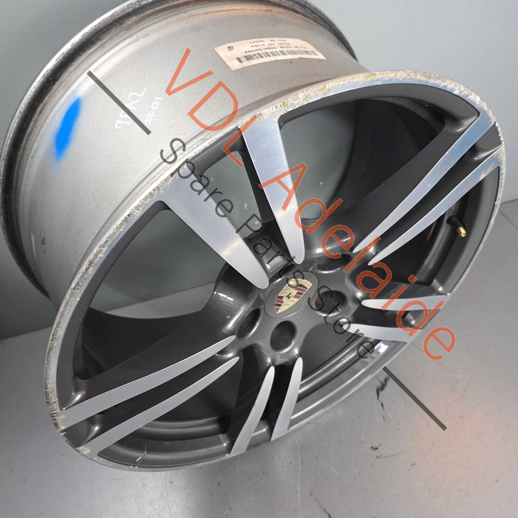 7P5601025M 95836214202   Porsche Cayenne Q7 Touareg 21in x 10in Alloy Wheel Turbo Design 7P5601025M 95836214202 #01