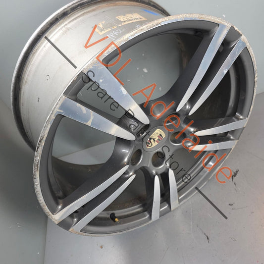 7P5601025M 95836214202   Porsche Cayenne Q7 Touareg 21in x 10in Alloy Wheel Turbo Design 7P5601025M 95836214202 #02