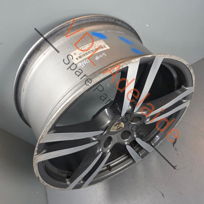 7P5601025M 95836214202   Porsche Cayenne Q7 Touareg 21in x 10in Alloy Wheel Turbo Design 7P5601025M 95836214202 #03