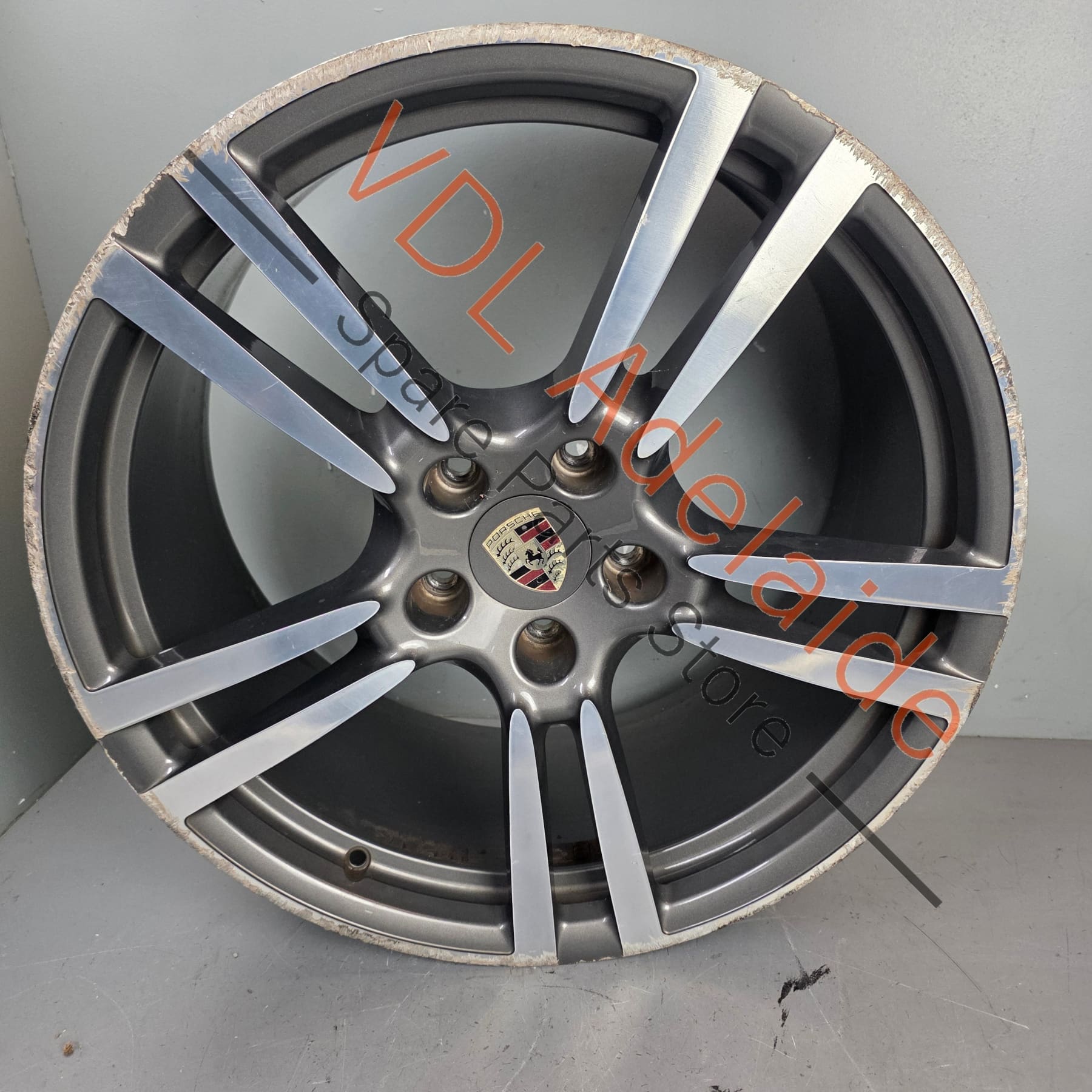 7P5601025M 95836214202   Porsche Cayenne Q7 Touareg 21in x 10in Alloy Wheel Turbo Design 7P5601025M 95836214202 #03