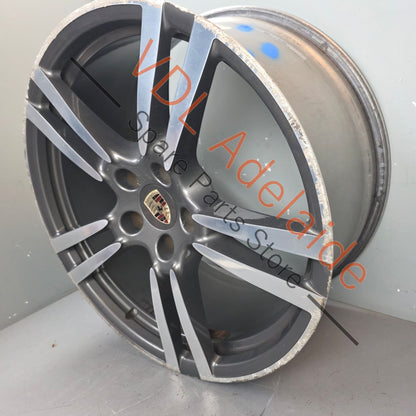 7P5601025M 95836214202   Porsche Cayenne Q7 Touareg 21in x 10in Alloy Wheel Turbo Design 7P5601025M 95836214202 #03