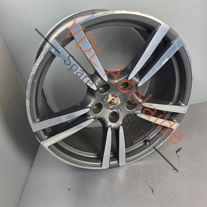 7P5601025M 95836214202   Porsche Cayenne Q7 Touareg 21in x 10in Alloy Wheel Turbo Design 7P5601025M 95836214202 #04 **MINOR DAMAGE*