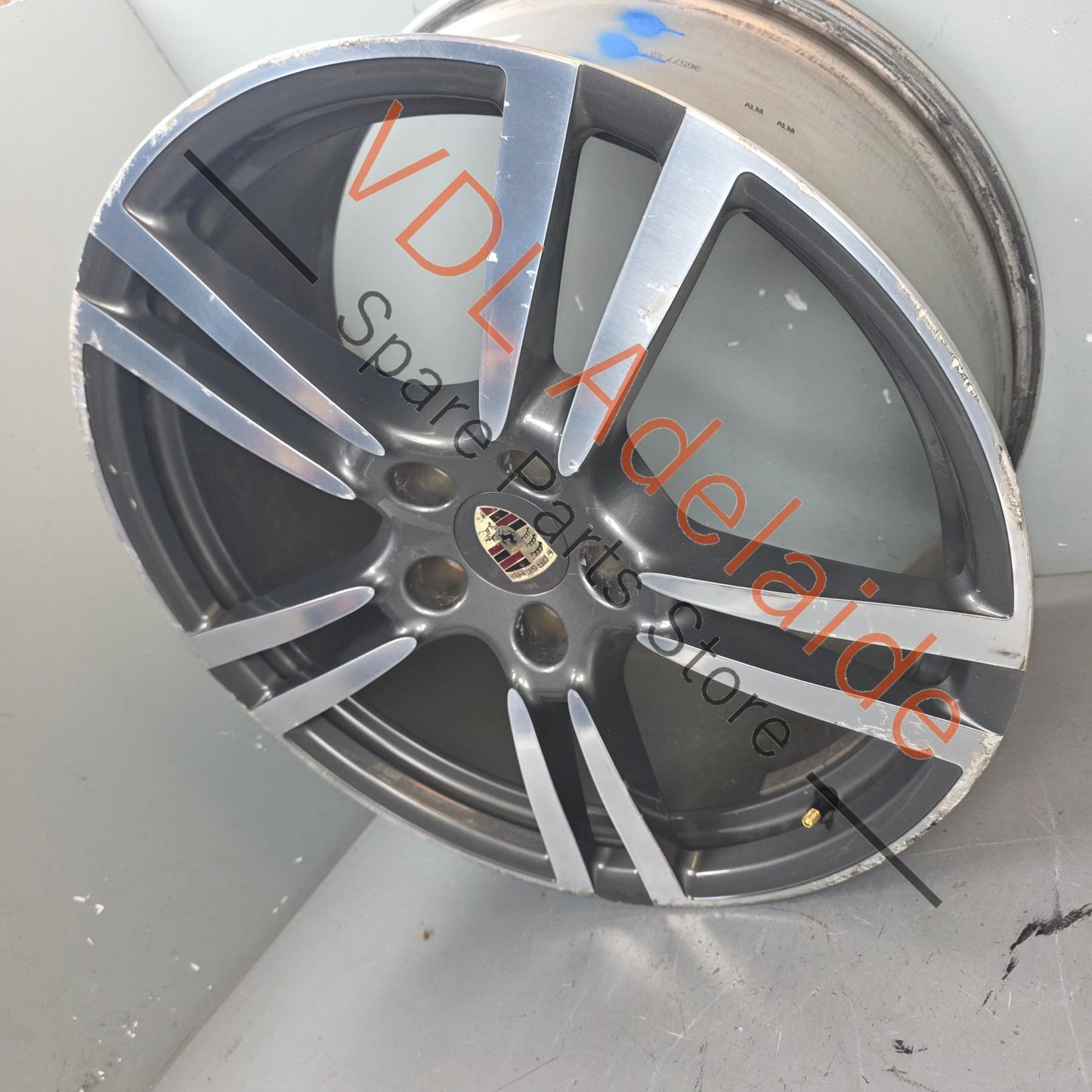 7P5601025M 95836214202   Porsche Cayenne Q7 Touareg 21in x 10in Alloy Wheel Turbo Design 7P5601025M 95836214202 #04 **MINOR DAMAGE*