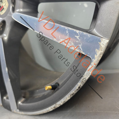 7P5601025M 95836214202   Porsche Cayenne Q7 Touareg 21in x 10in Alloy Wheel Turbo Design 7P5601025M 95836214202 #04 **MINOR DAMAGE*