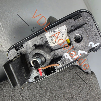 958731551132W0 95873155113 7P5857551J  Porsche Cayenne GTS 958 92A Alcantara Sun Visor Interior Left Side