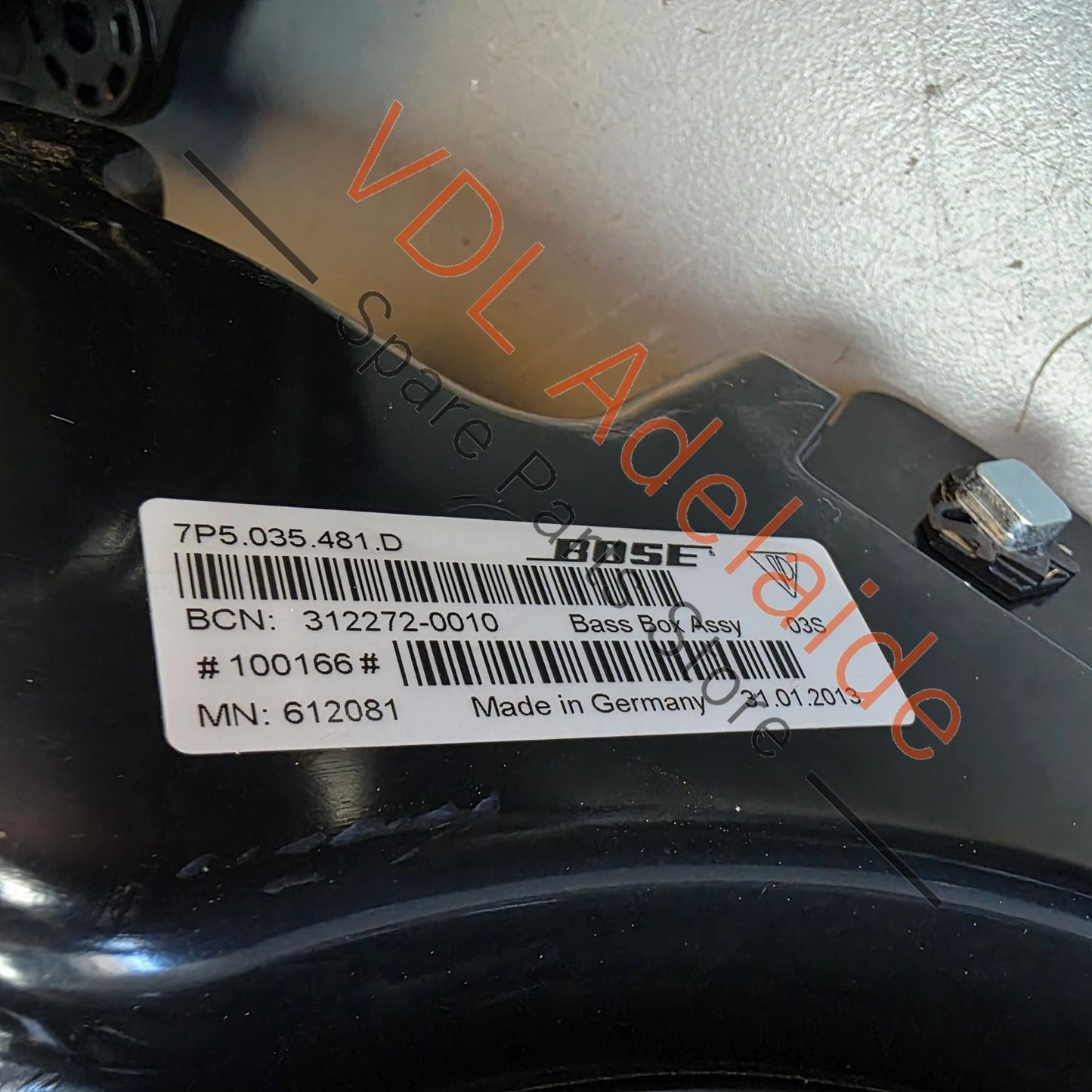 7P5035481D 7PP035710C   Porsche Cayenne BOSE Speakers & Bass Box Woofer 7P5035481D 7PP035710C 9x pieces