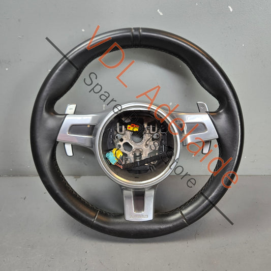 97034780394A34 7PP419091CC   Porsche Cayenne GTS Turbo 958 92A Steering Wheel with Shift Paddles