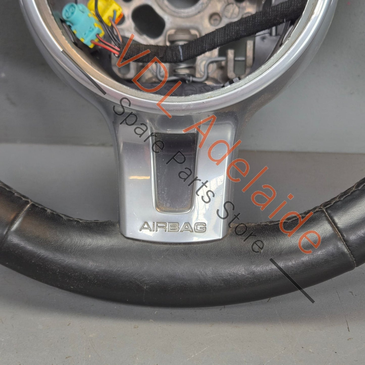 97034780394A34 7PP419091CC   Porsche Cayenne GTS Turbo 958 92A Steering Wheel with Shift Paddles