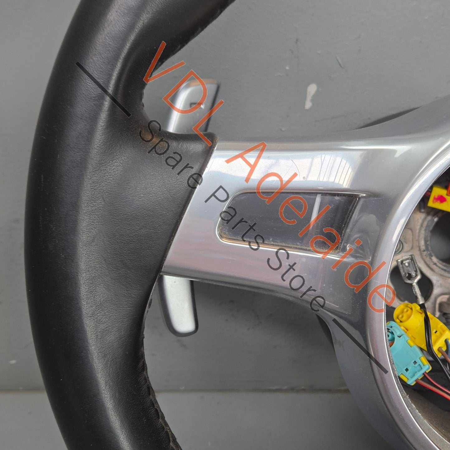 97034780394A34 7PP419091CC   Porsche Cayenne GTS Turbo 958 92A Steering Wheel with Shift Paddles