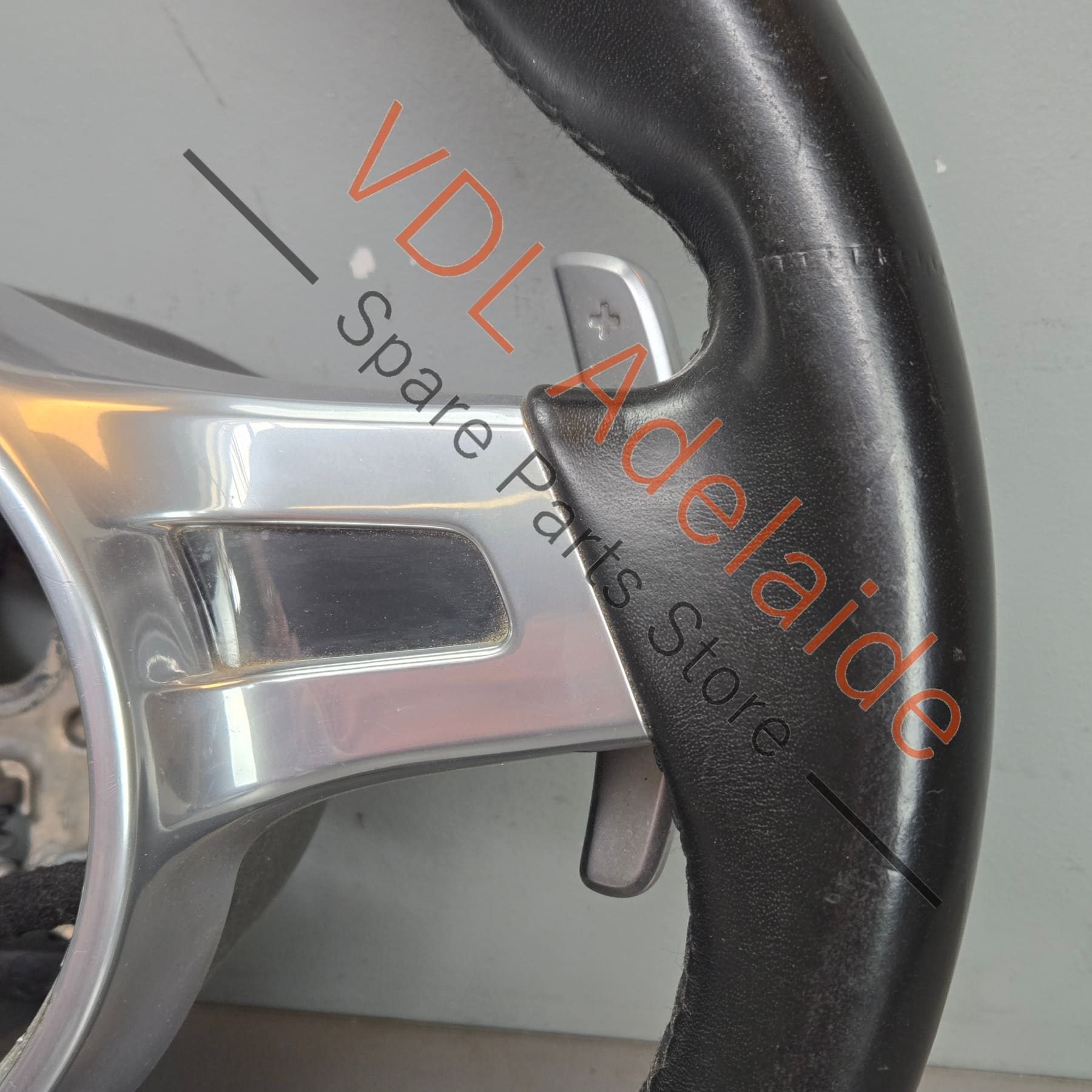 97034780394A34 7PP419091CC   Porsche Cayenne GTS Turbo 958 92A Steering Wheel with Shift Paddles