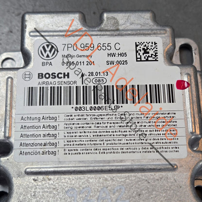 7P0959655C 95861820103   Porsche Cayenne 958 Airbag Control Module SRS 7P0959655C 95861820103
