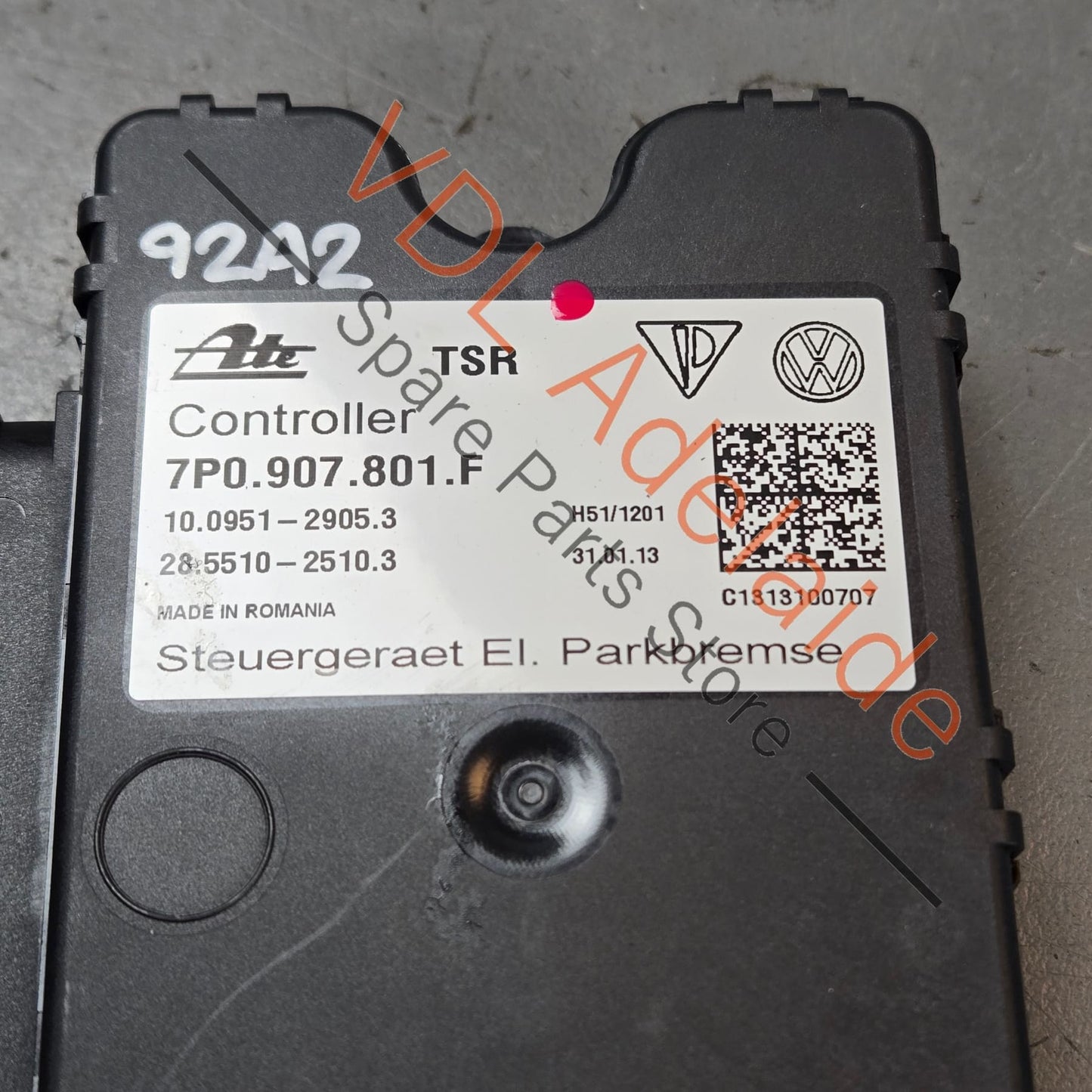 95861810902 7P0907801F   Porsche Cayenne 958 Park Brake Control Module EPB 7P0907801F 95861810902