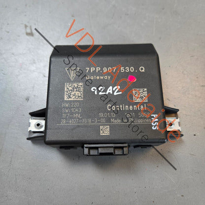 7PP907530Q 7PP907530R   Porsche Cayenne 958 Central Gateway CGW 7PP907530Q 7PP907530R