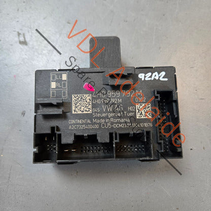 4H0959792M    Porsche Door Control Module Front Passenger Side 4H0959792M 4H0959792S